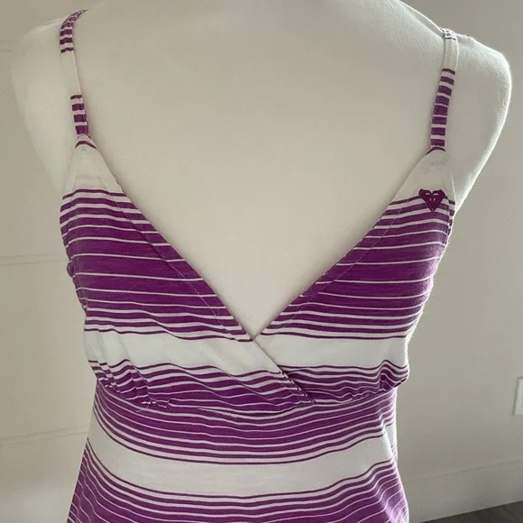 ***ROXYS Girls/Women’s  Purple and White Striped sundress. - Picture 5 of 10